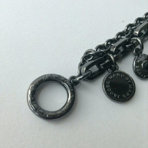 Marc by Marc Jacobs Gunmetal Black Charm Bracelet - Picture 5 of 8